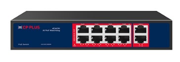 CP Plus 8 Port Giga PoE Switch CP-ANW-GPU8G2-N12